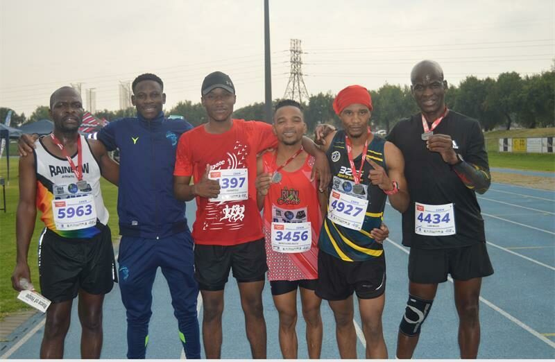 Elderly athletes were filled with joy after crossing the Colgate Race