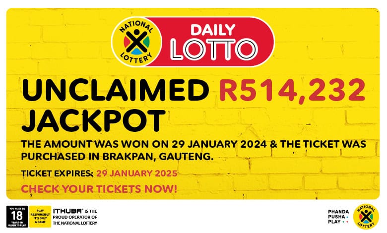 Have you checked if you are a winner Brakpan Herald