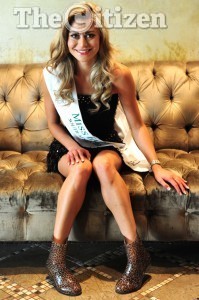 Ilzé Saunders, the new Miss Earth 2014, poses for pictures during an interview with The Citizen. Picture: Tracy Lee Stark.