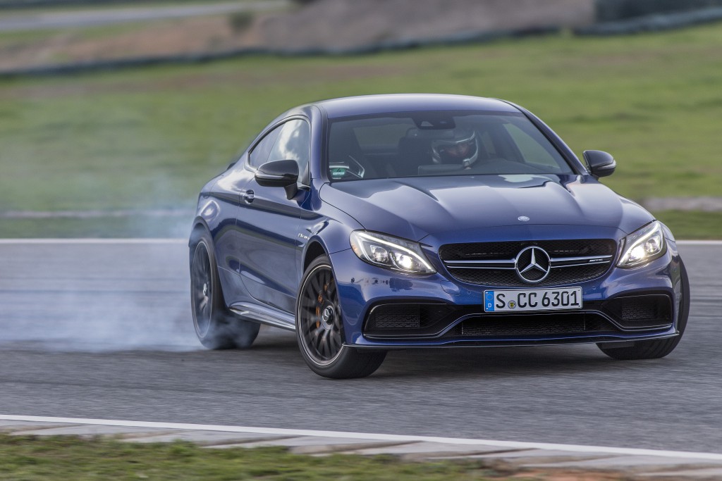 Mercedes-AMG C 63 S Coupe; Fahrvorstellung Malaga 2015; brillantblau ; AMG Nappa schwarz,