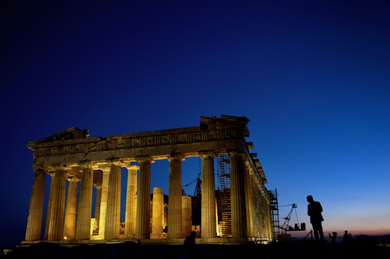 AFP/File / Aris Messinis<br />The ancient temple of Parthenon atop the Acropolis hill in Athens on April 26, 2016