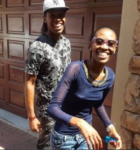 Caster Semenya and her wife, Violet Raseboya.