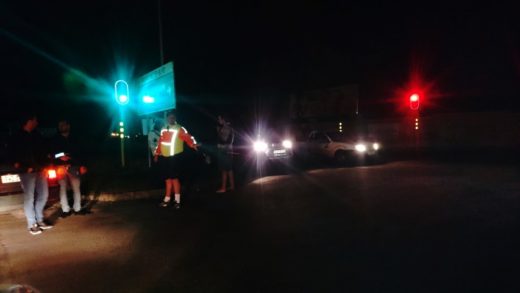 Neighbourhood watch and security personnel on the road to the casino. Picture: Jannie du Plessis