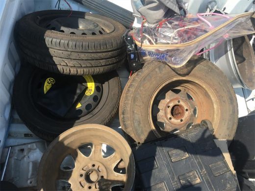 The Ekurhuleni Central Cluster Trio Task Team recovered hijacked vehicle parts during their operation.