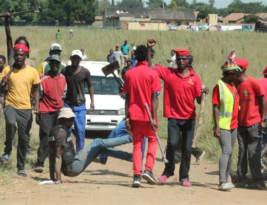 Demonstrations by the Dann Road squatters.