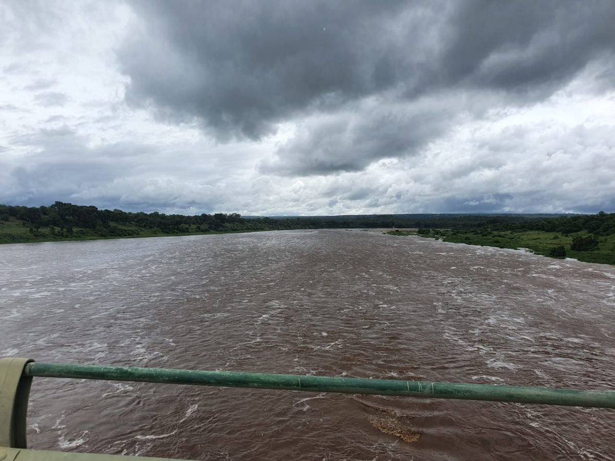 Letaba river during storm
