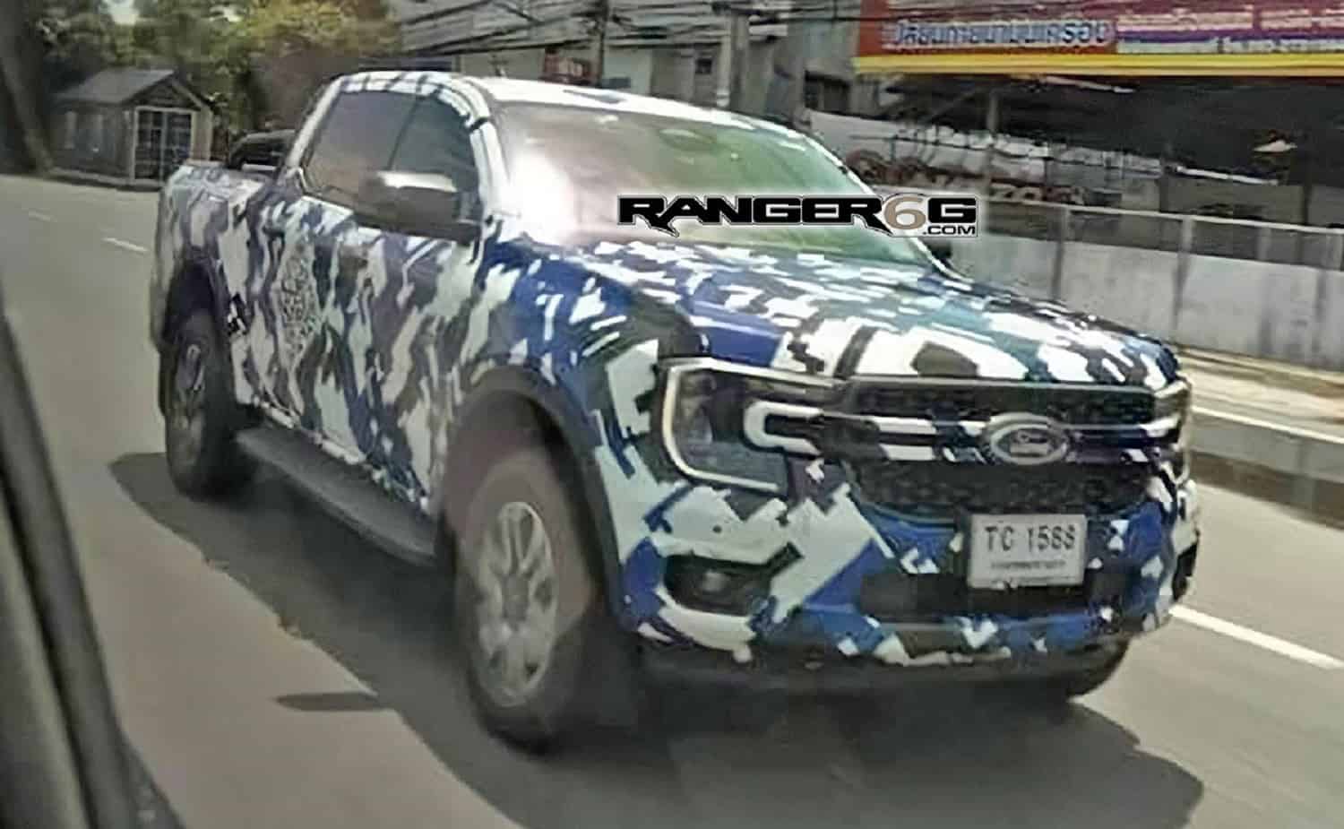 New Ford Ranger spy images
