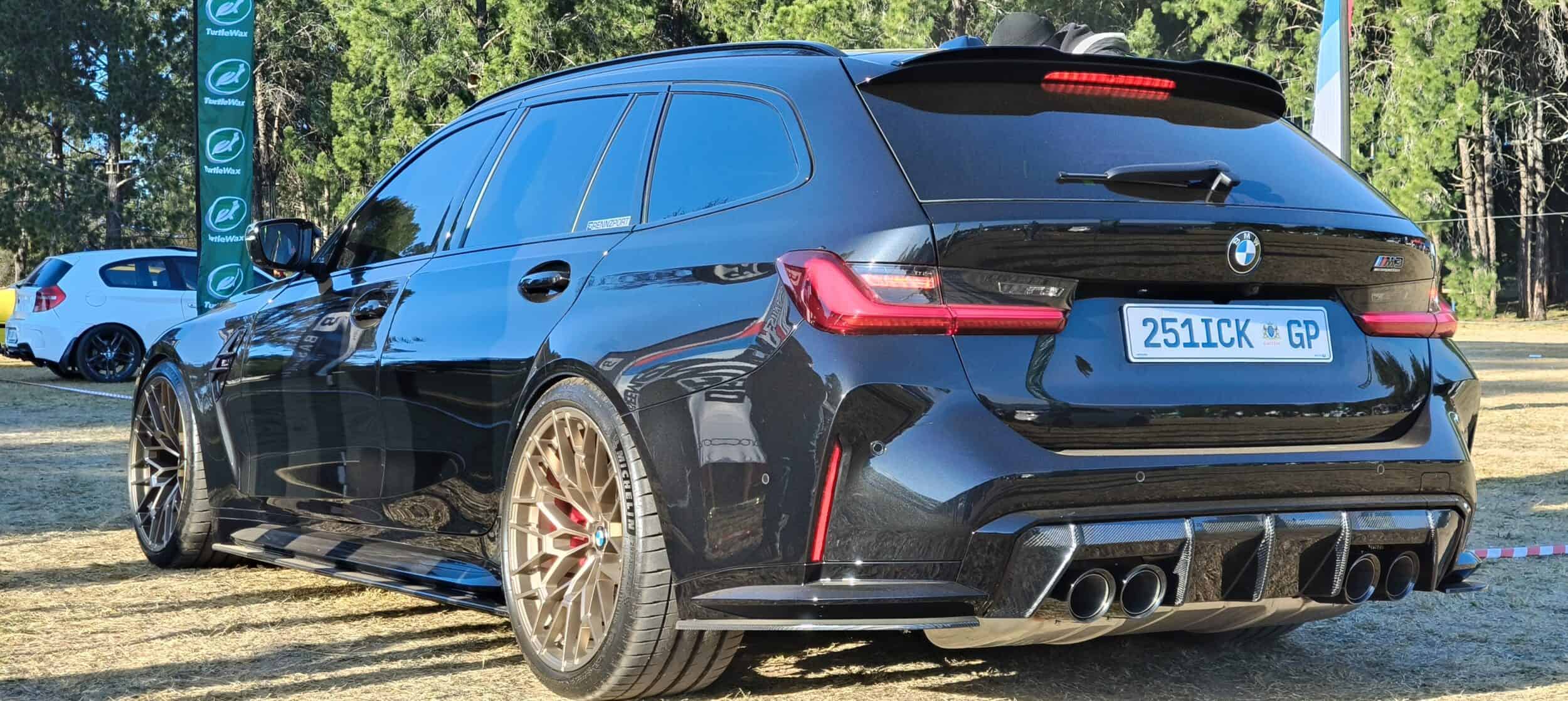A BMW M3 Touring at a car show