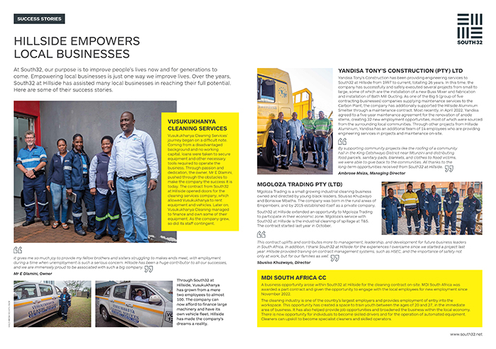 Hillside Empowers Local Businesses | Zululand Observer